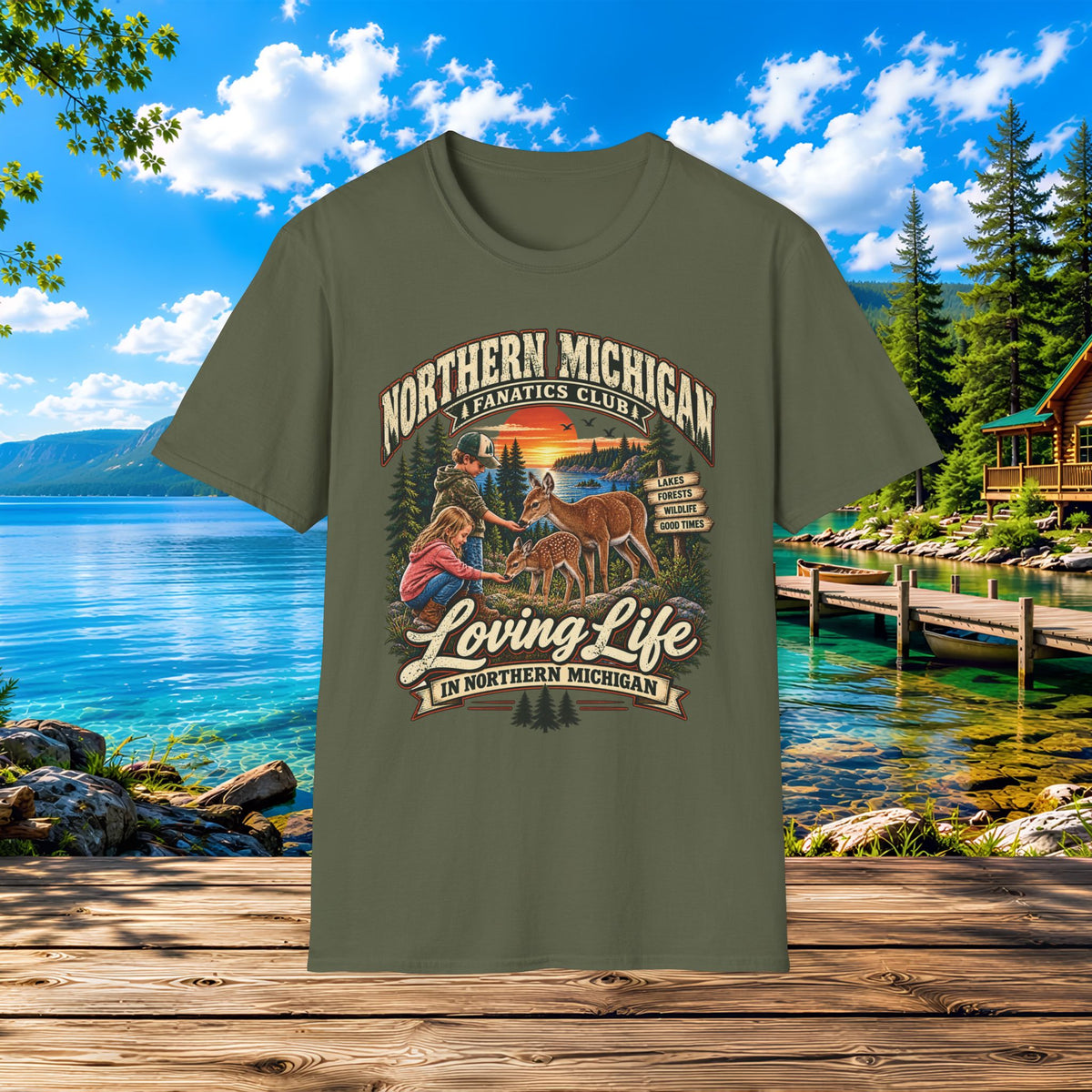 Northern Michigan Kids Loving Life T-Shirt