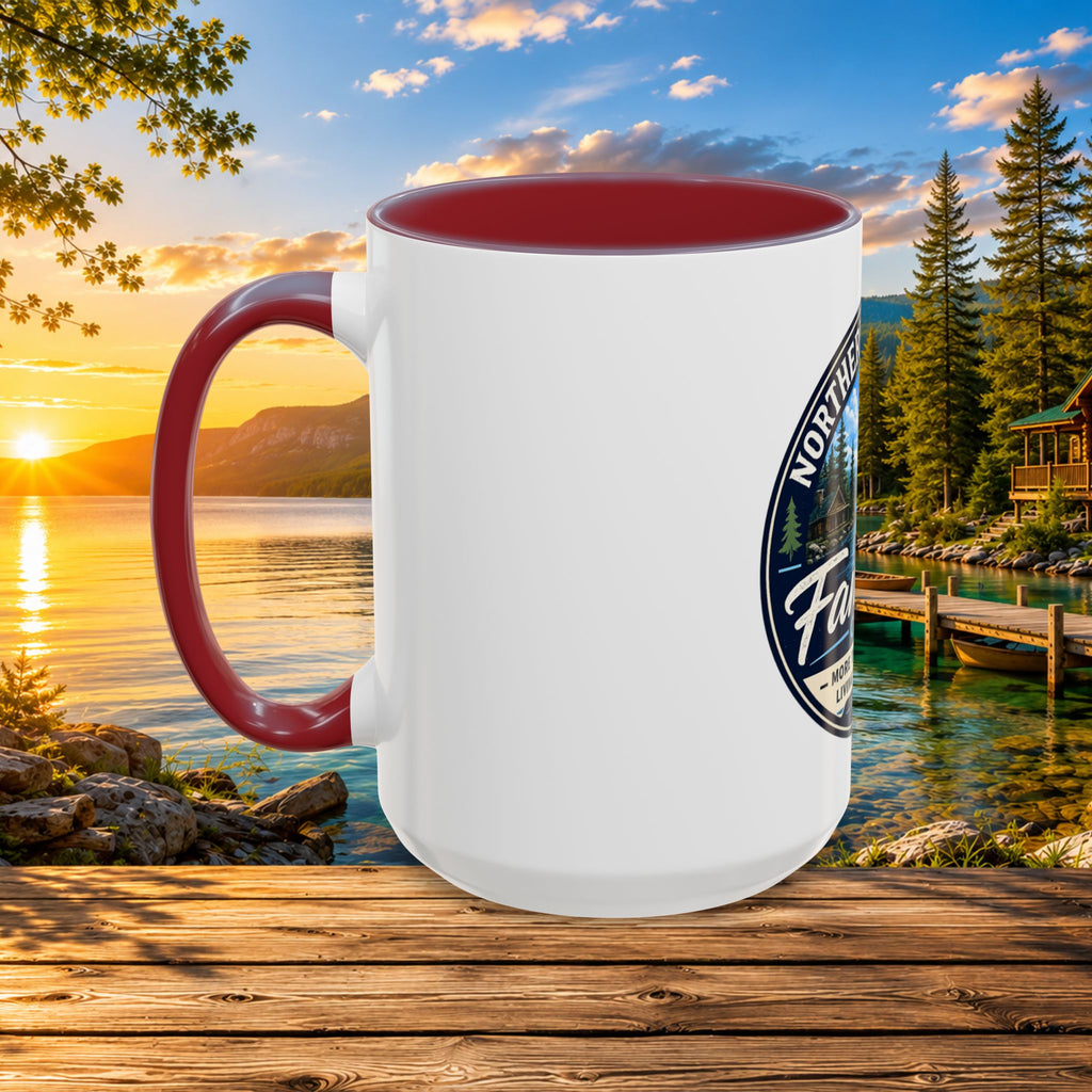 Northern Michigan Fanatics Club Coffee Mug – Scenic Lake Cabin Design (11/15oz)