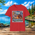 Bigfoot Campfire T-Shirt — "Abominable? Maybe Up North? Absolutely!" Outdoor Camping Graphic Tee