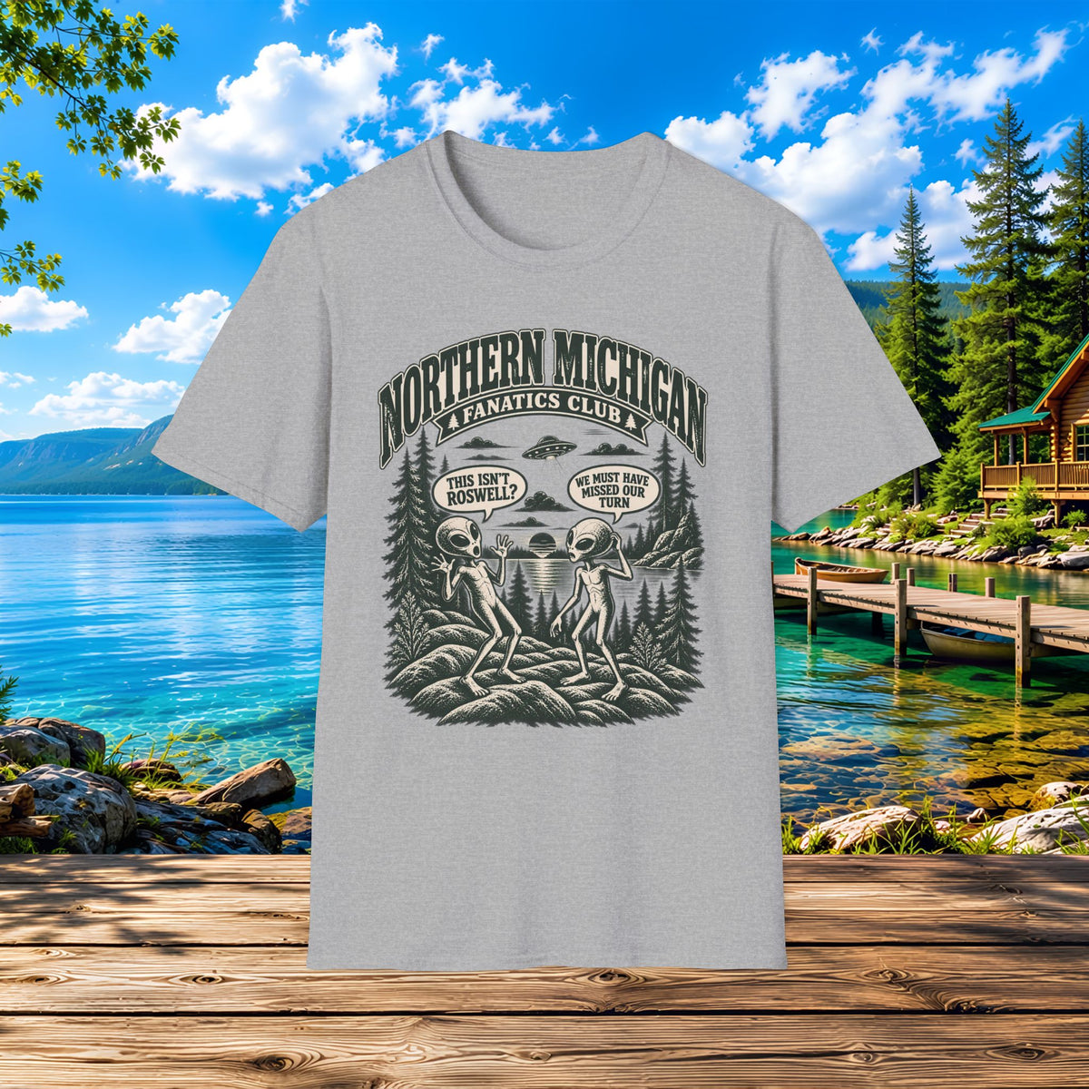 Northern Michigan Alien Invasion T-Shirt —  Aliens, Roswell, and UFO
