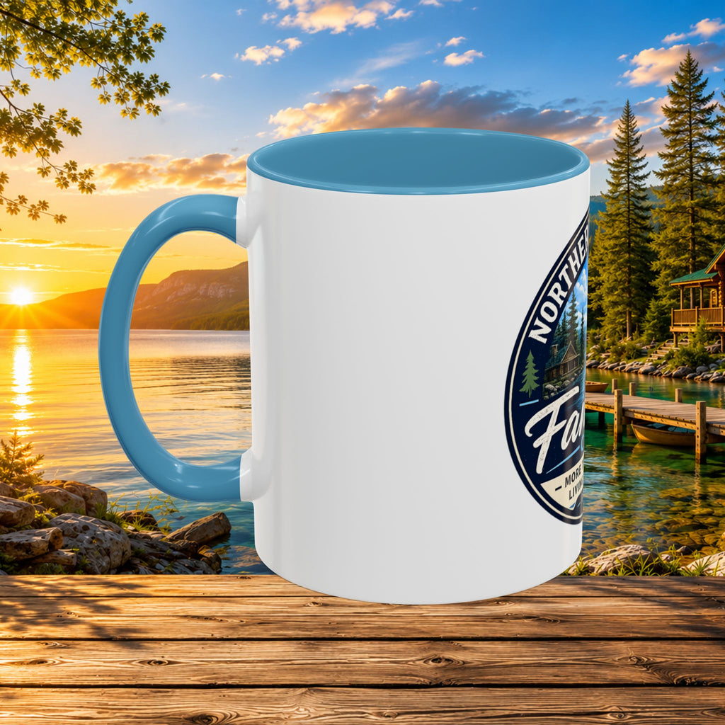 Northern Michigan Fanatics Club Coffee Mug – Scenic Lake Cabin Design (11/15oz)
