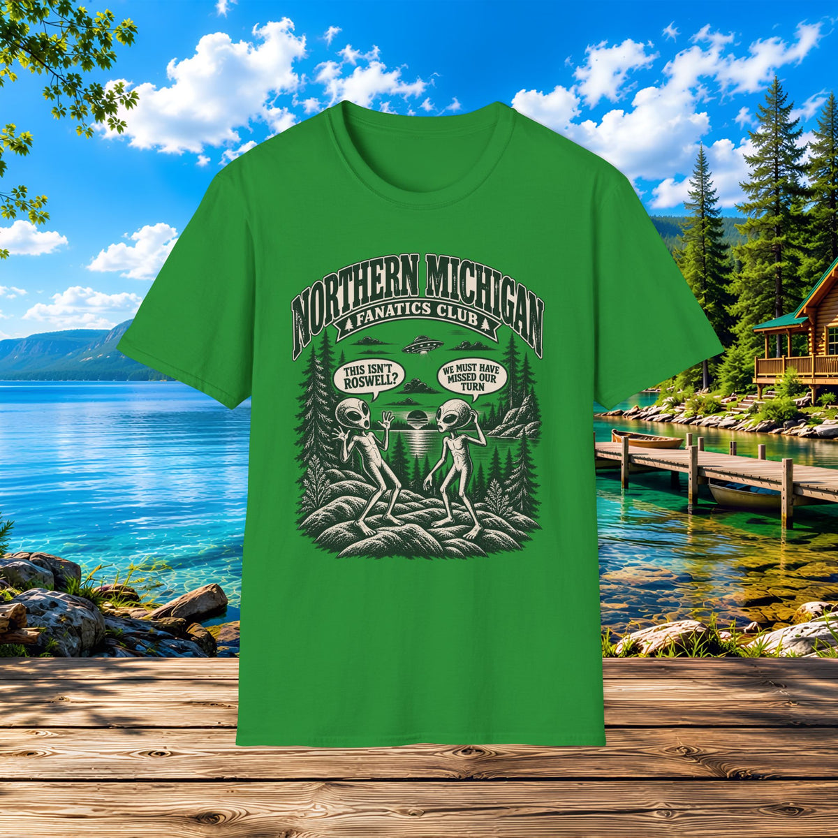 Northern Michigan Alien Invasion T-Shirt —  Aliens, Roswell, and UFO