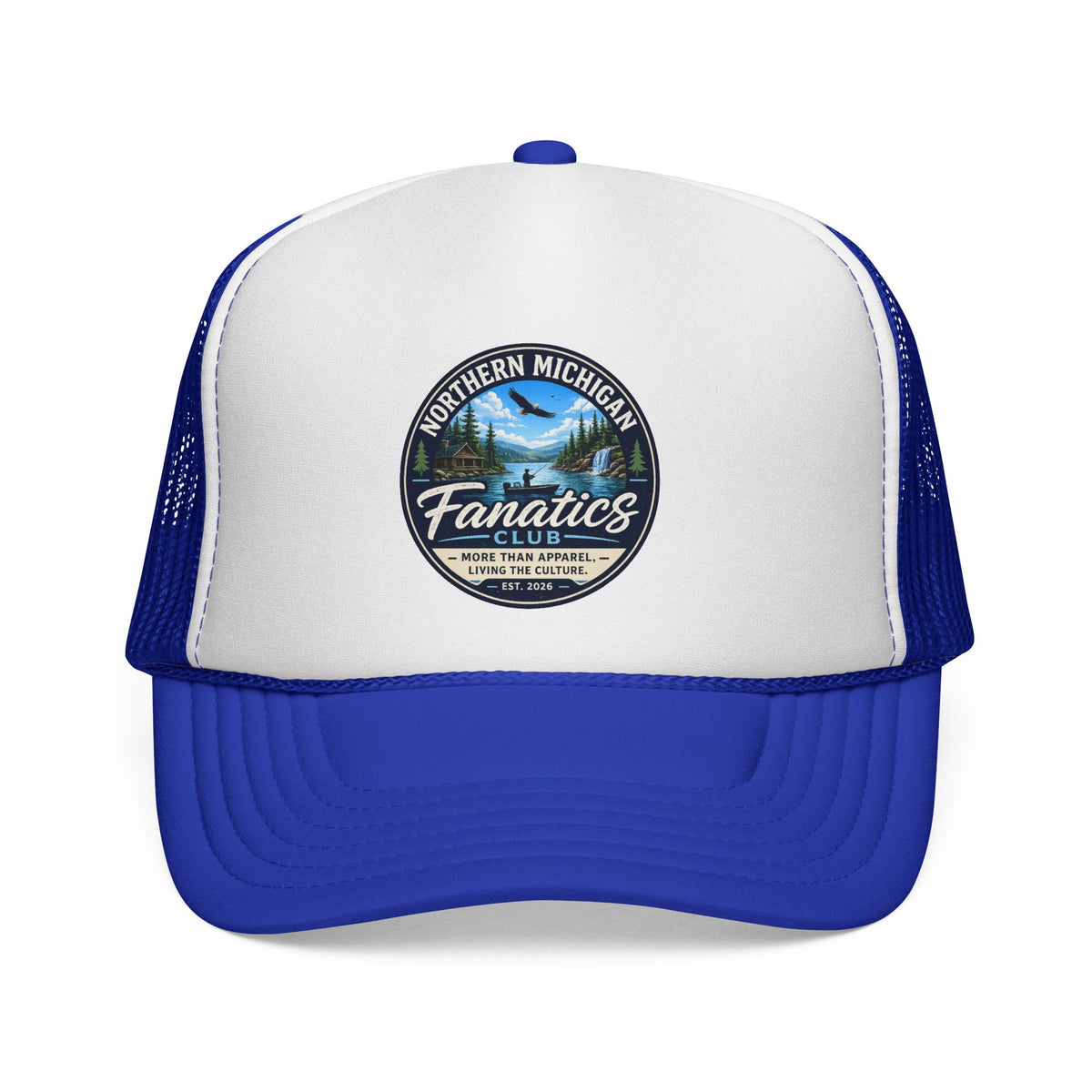 Northern Michigan Fanatics Trucker Cap — Vintage Lakeside Patch Hat