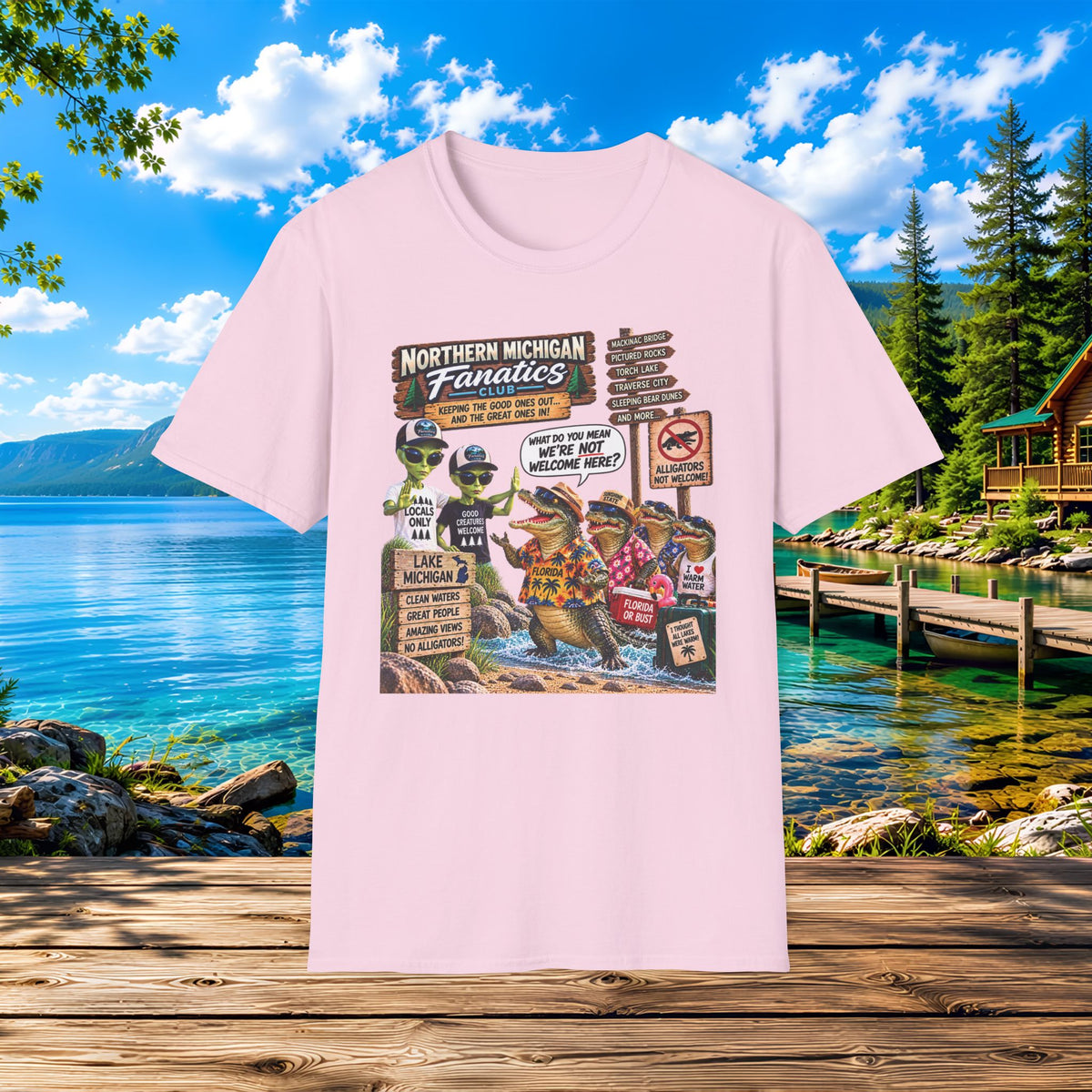 Northern Michigan Aliens & Gators Lake Life T-Shirt