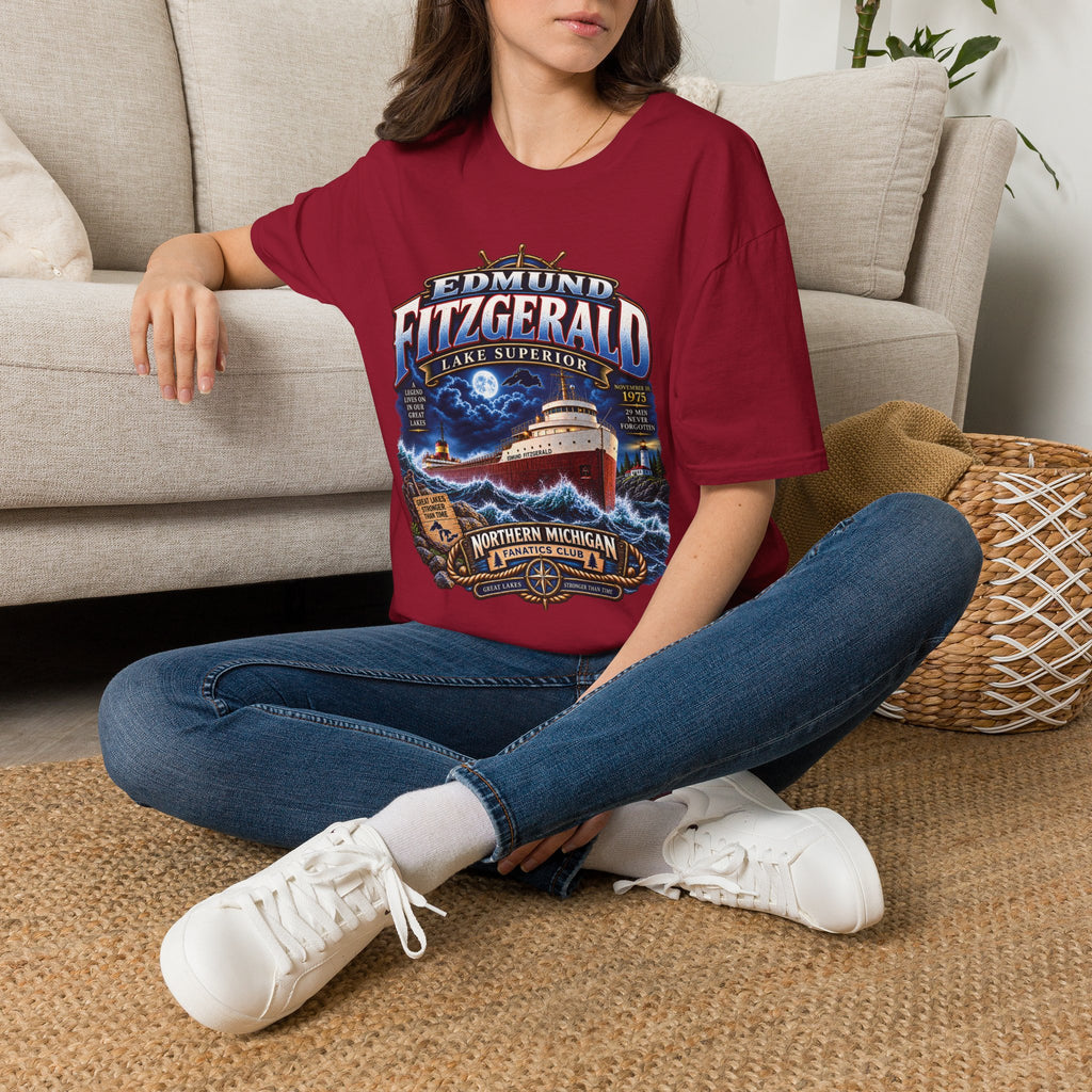 Edmund Fitzgerald Lake Superior T-Shirt — Northern Michigan Shipwreck Tribute