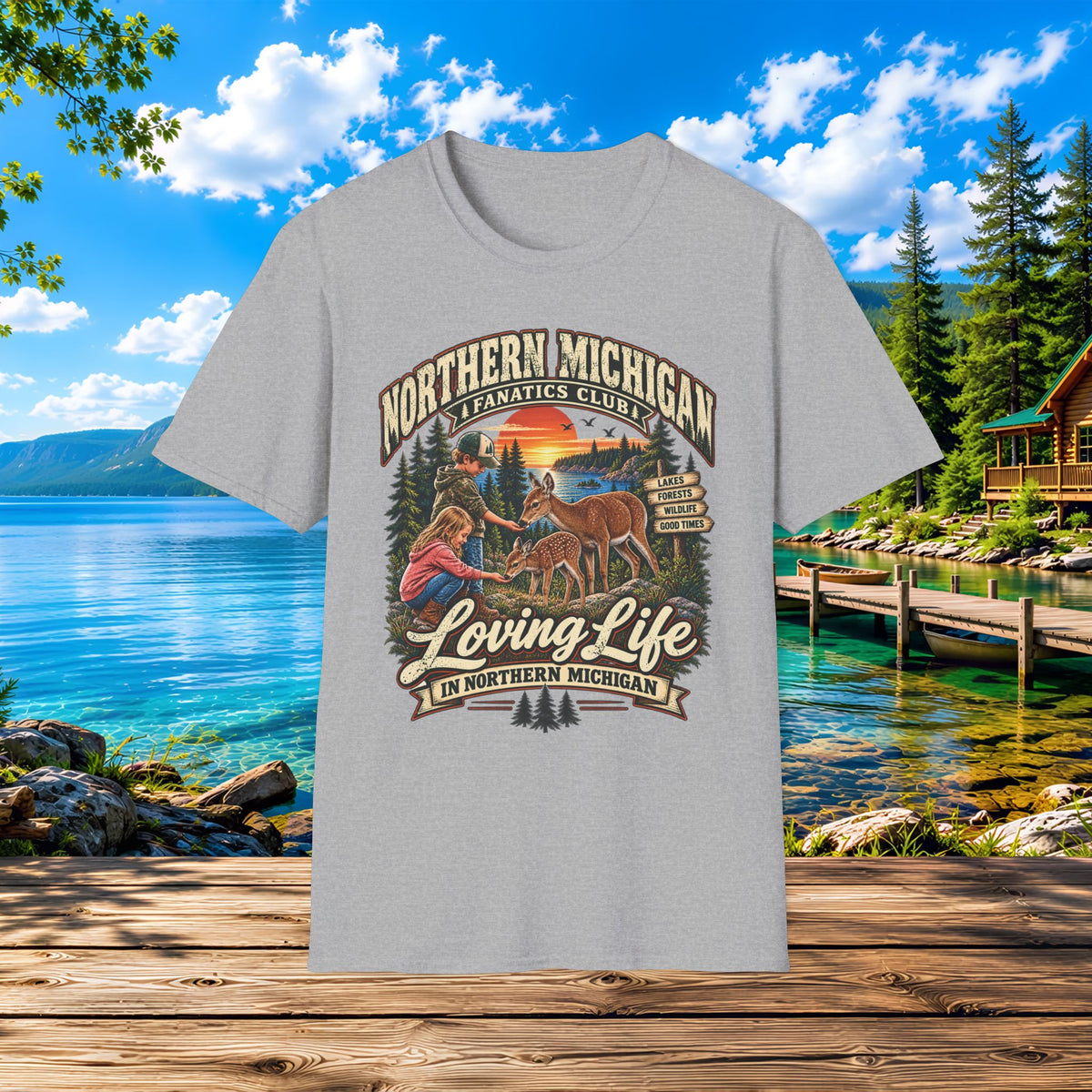 Northern Michigan Kids Loving Life T-Shirt
