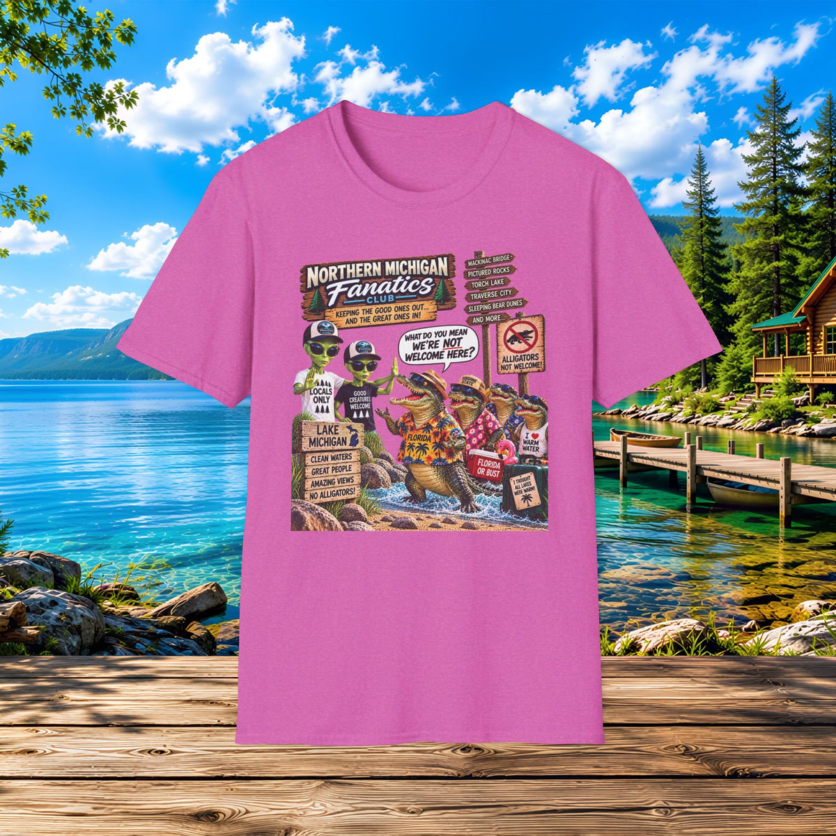 Northern Michigan Aliens & Gators Lake Life T-Shirt