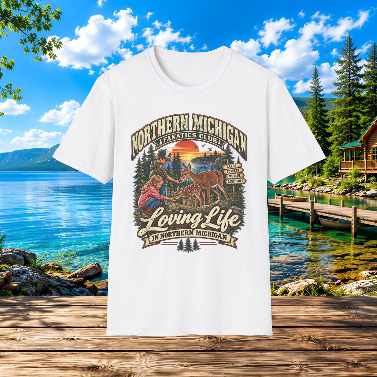 Northern Michigan Kids Loving Life T-Shirt
