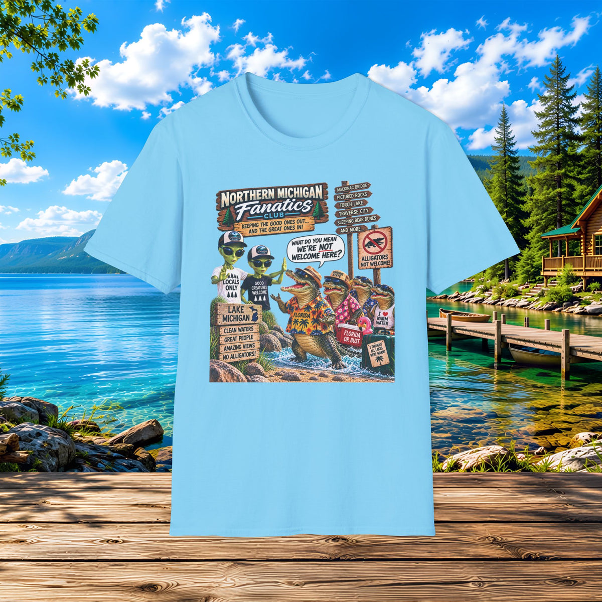 Northern Michigan Aliens & Gators Lake Life T-Shirt