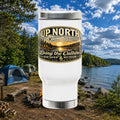 Up North Stainless Travel Mug — "Living the Culture" Northern Michigan 14oz