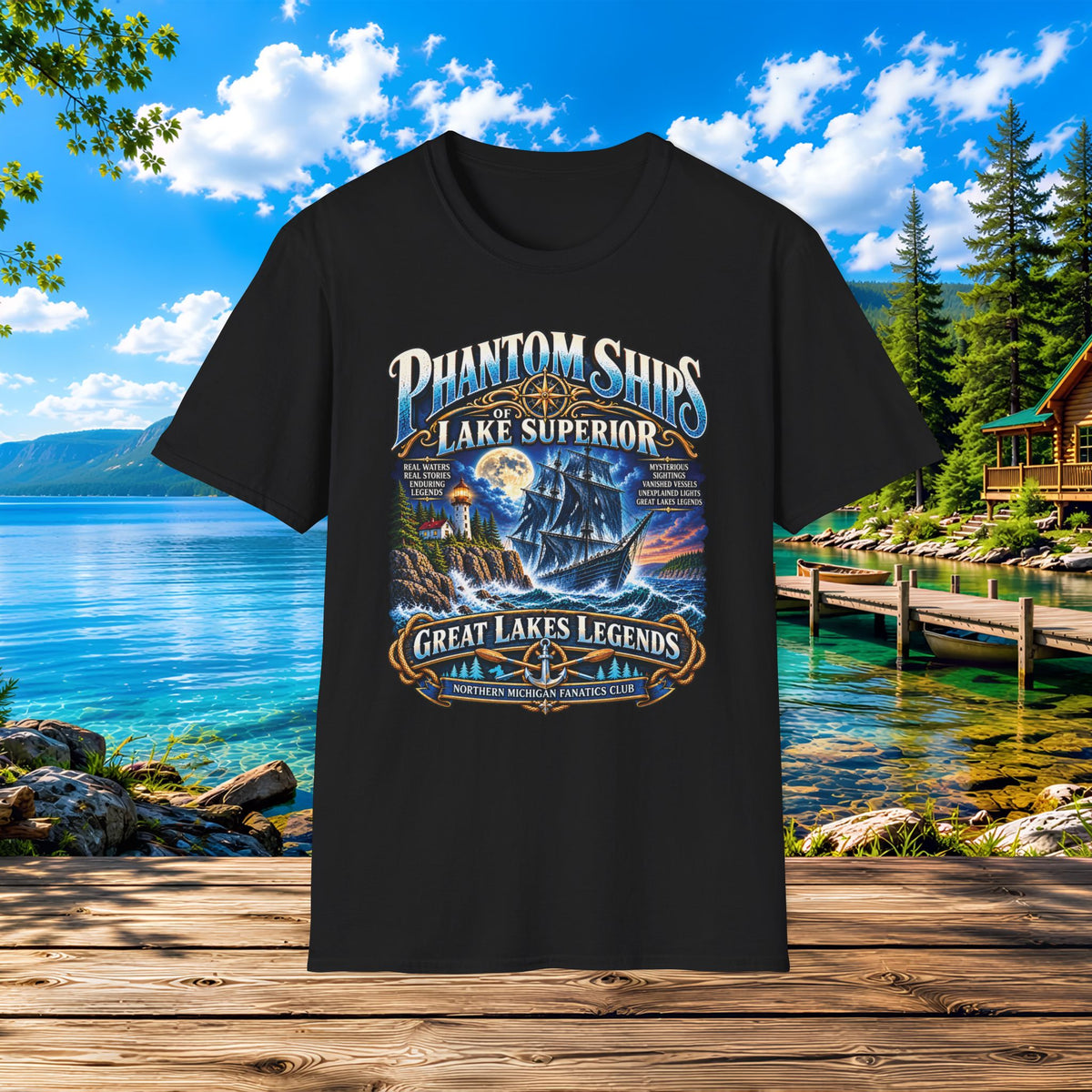 Michigan Mishipeshu Lake Monster T-Shirt — Northern Michigan Legends Graphic Tee