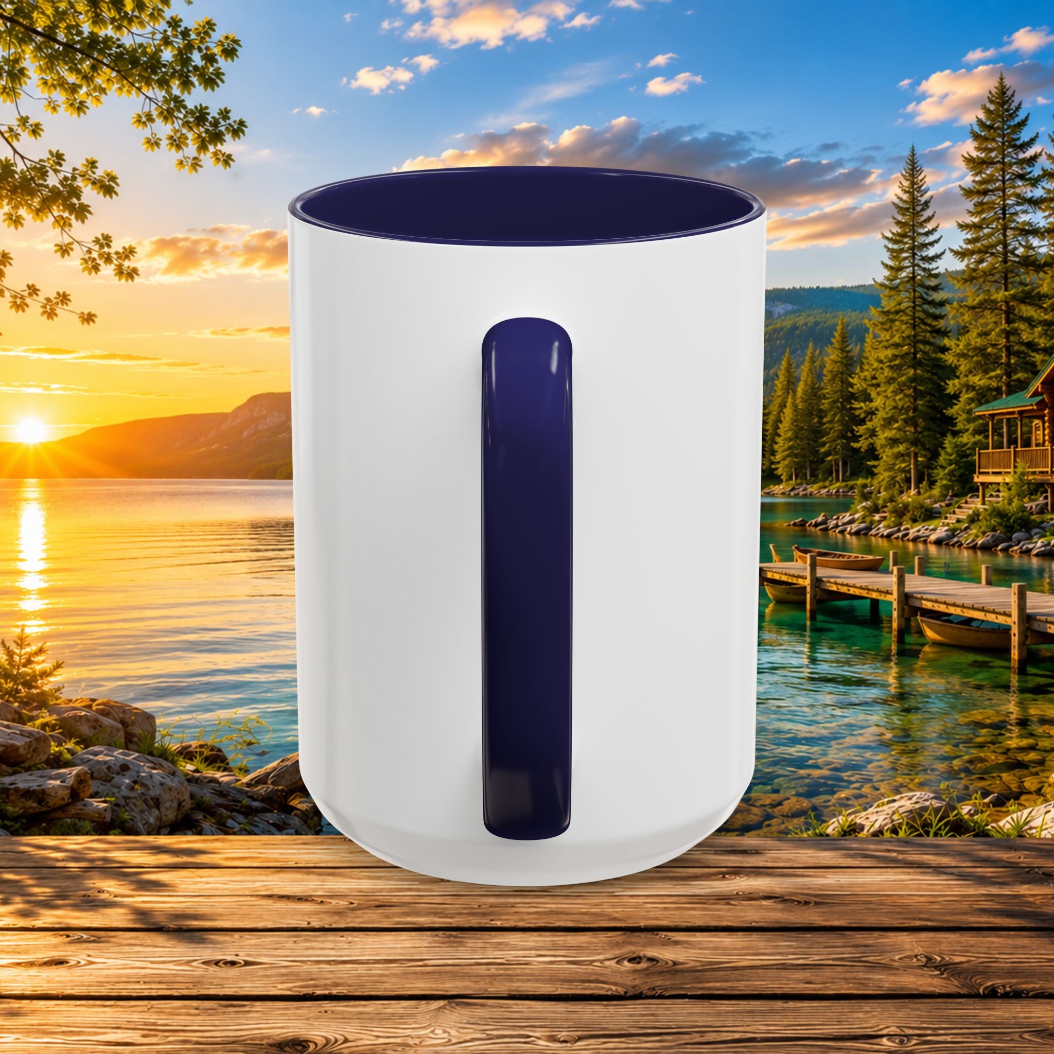 Northern Michigan Fanatics Club Coffee Mug – Scenic Lake Cabin Design (11/15oz)