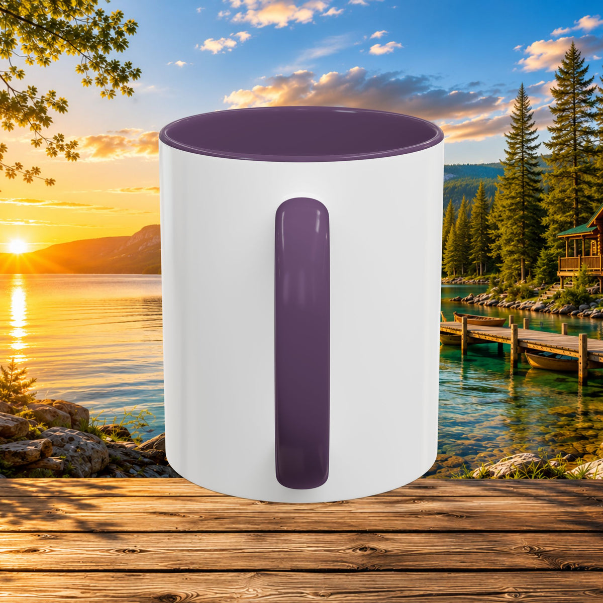 Northern Michigan Fanatics Club Coffee Mug – Scenic Lake Cabin Design (11/15oz)