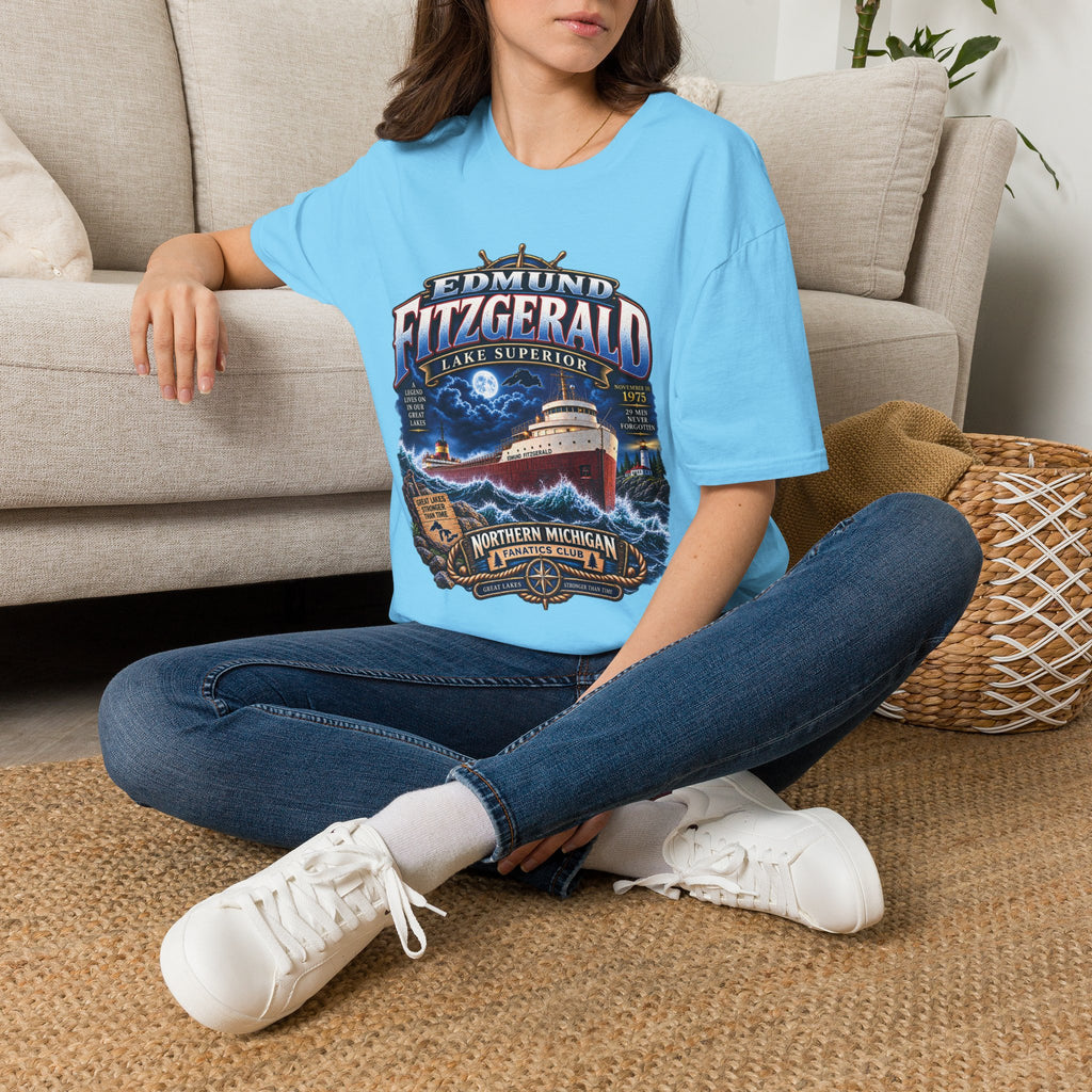Edmund Fitzgerald Lake Superior T-Shirt — Northern Michigan Shipwreck Tribute