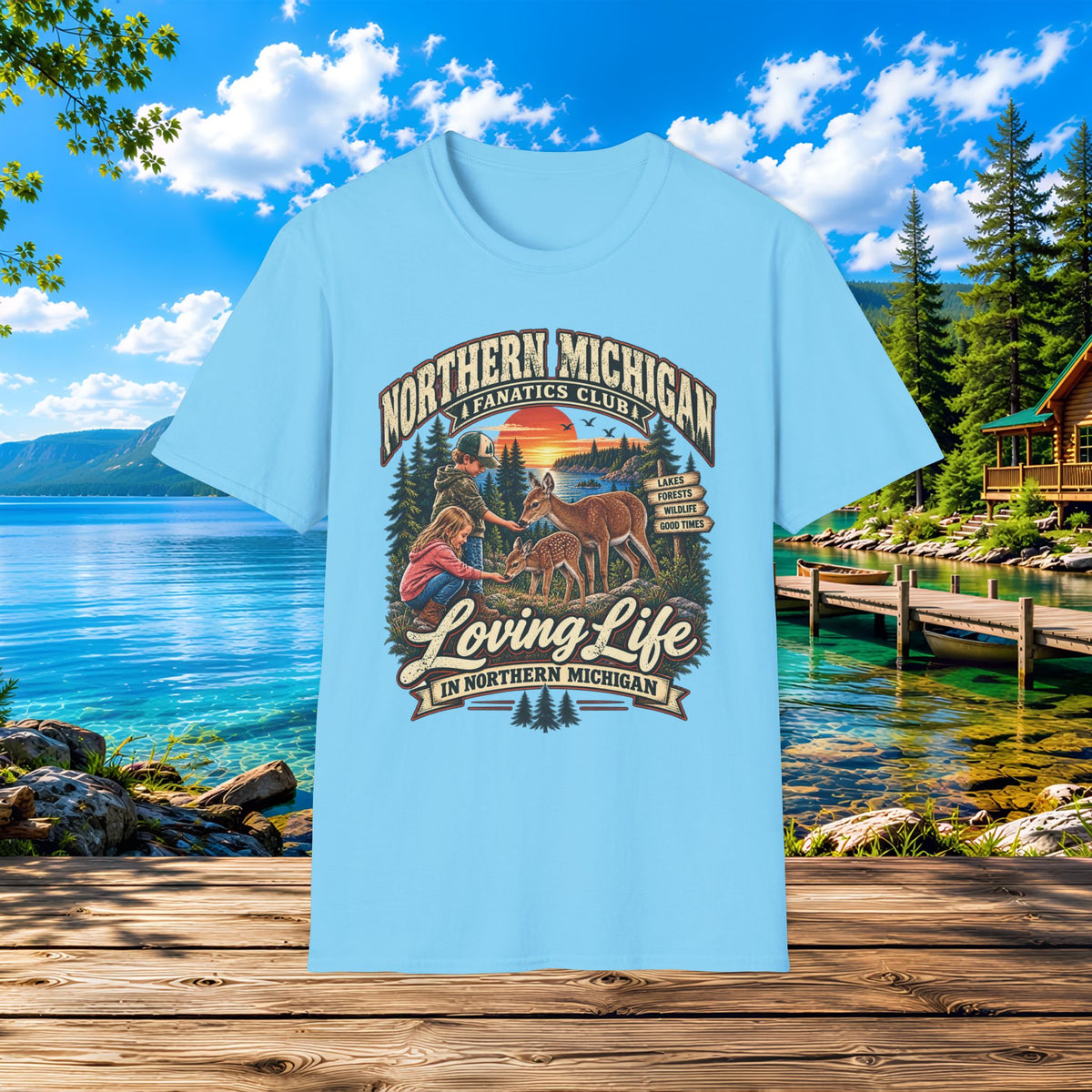 Northern Michigan Kids Loving Life T-Shirt