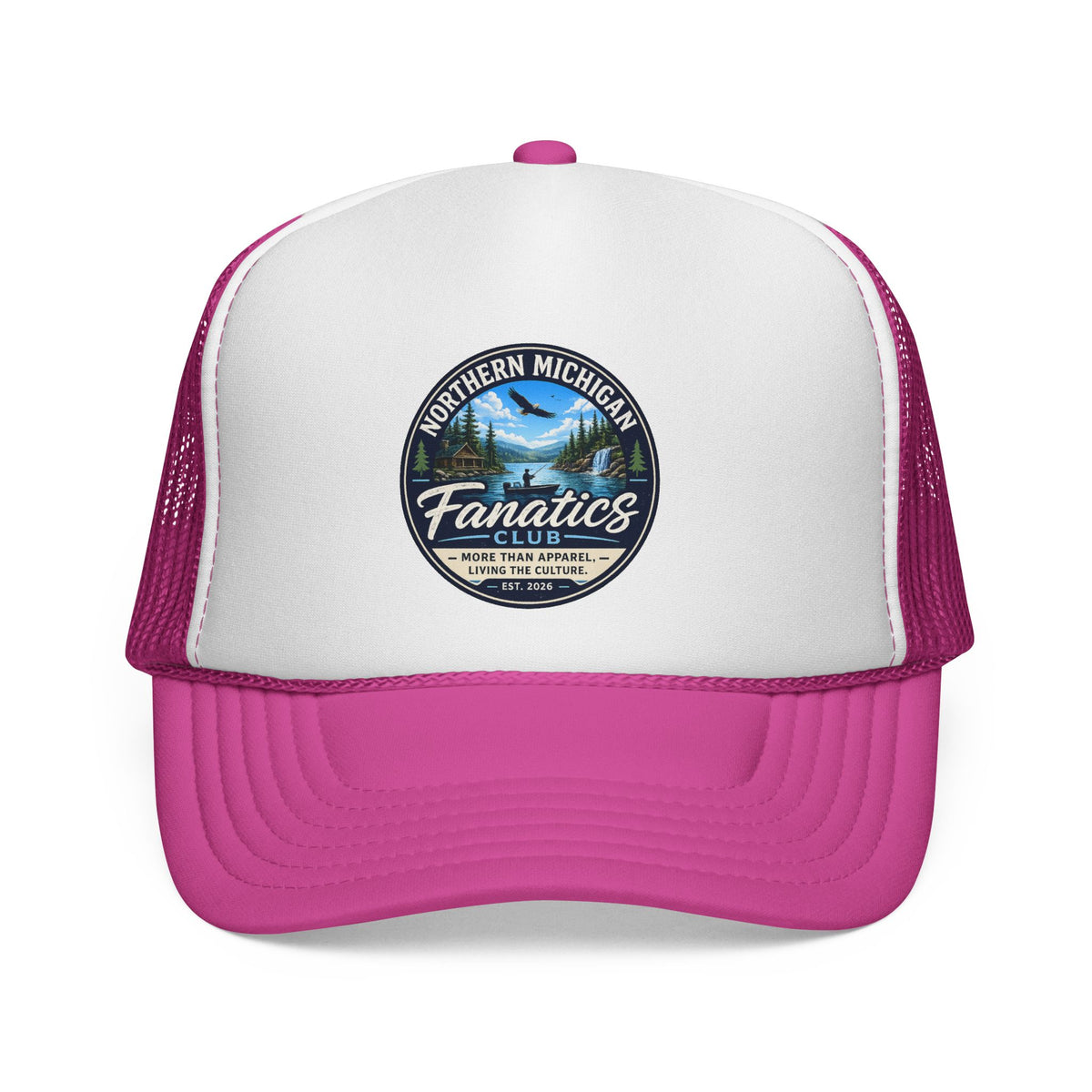Northern Michigan Fanatics Trucker Cap — Vintage Lakeside Patch Hat