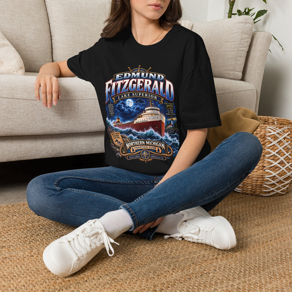 Edmund Fitzgerald Lake Superior T-Shirt — Northern Michigan Shipwreck Tribute