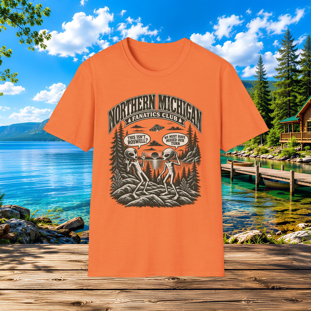 Northern Michigan Alien Invasion T-Shirt —  Aliens, Roswell, and UFO