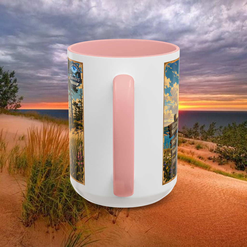 Northern Michigan Coffee Mug — Scenic Dunes Sunset Accent Mug (11/15oz)