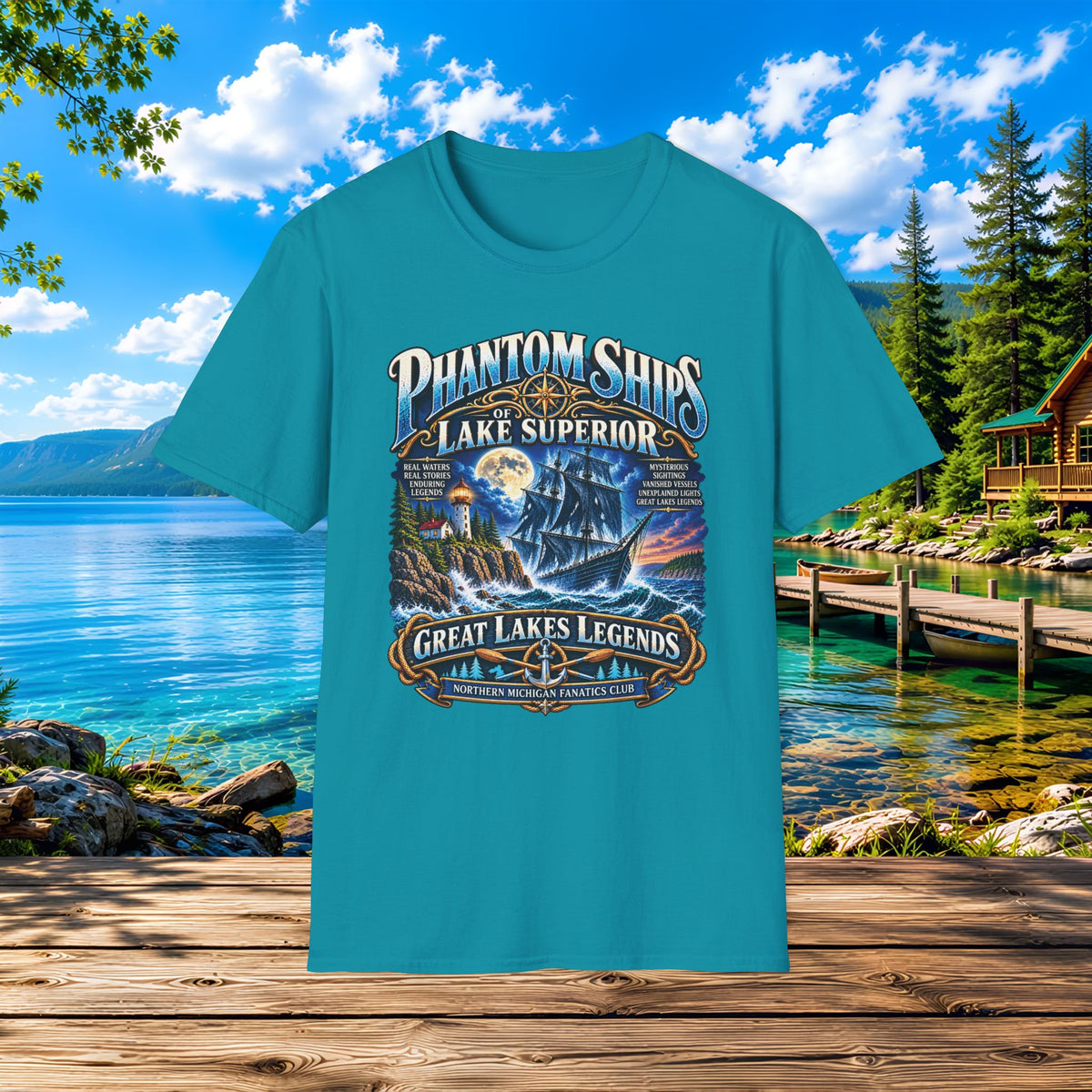 Michigan Mishipeshu Lake Monster T-Shirt — Northern Michigan Legends Graphic Tee
