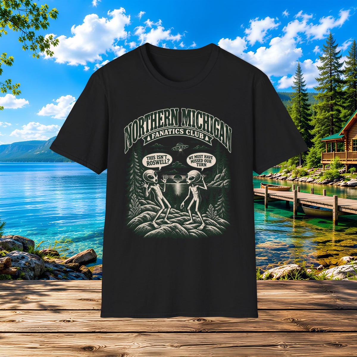 Northern Michigan Alien Invasion T-Shirt —  Aliens, Roswell, and UFO
