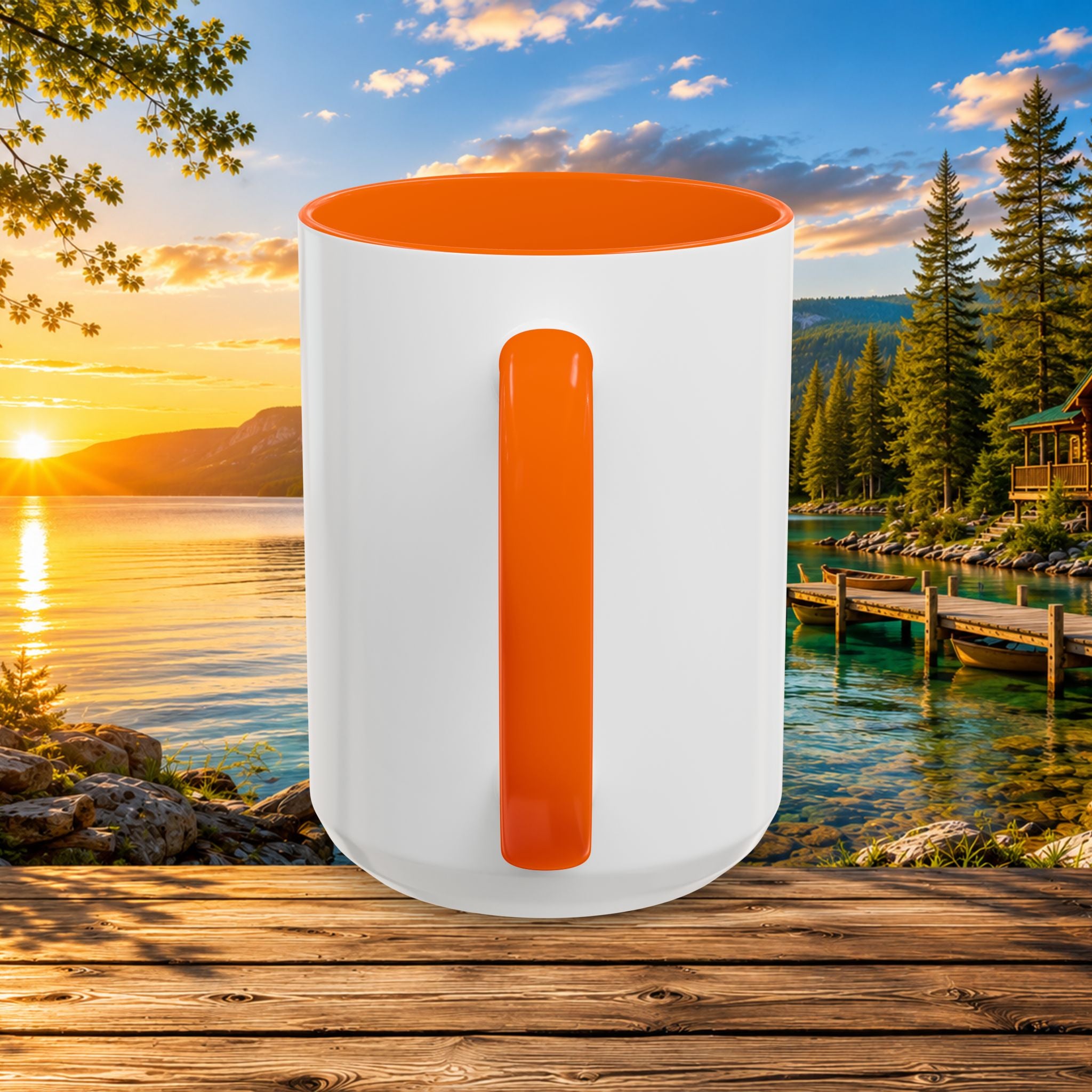 Northern Michigan Fanatics Club Coffee Mug – Scenic Lake Cabin Design (11/15oz)