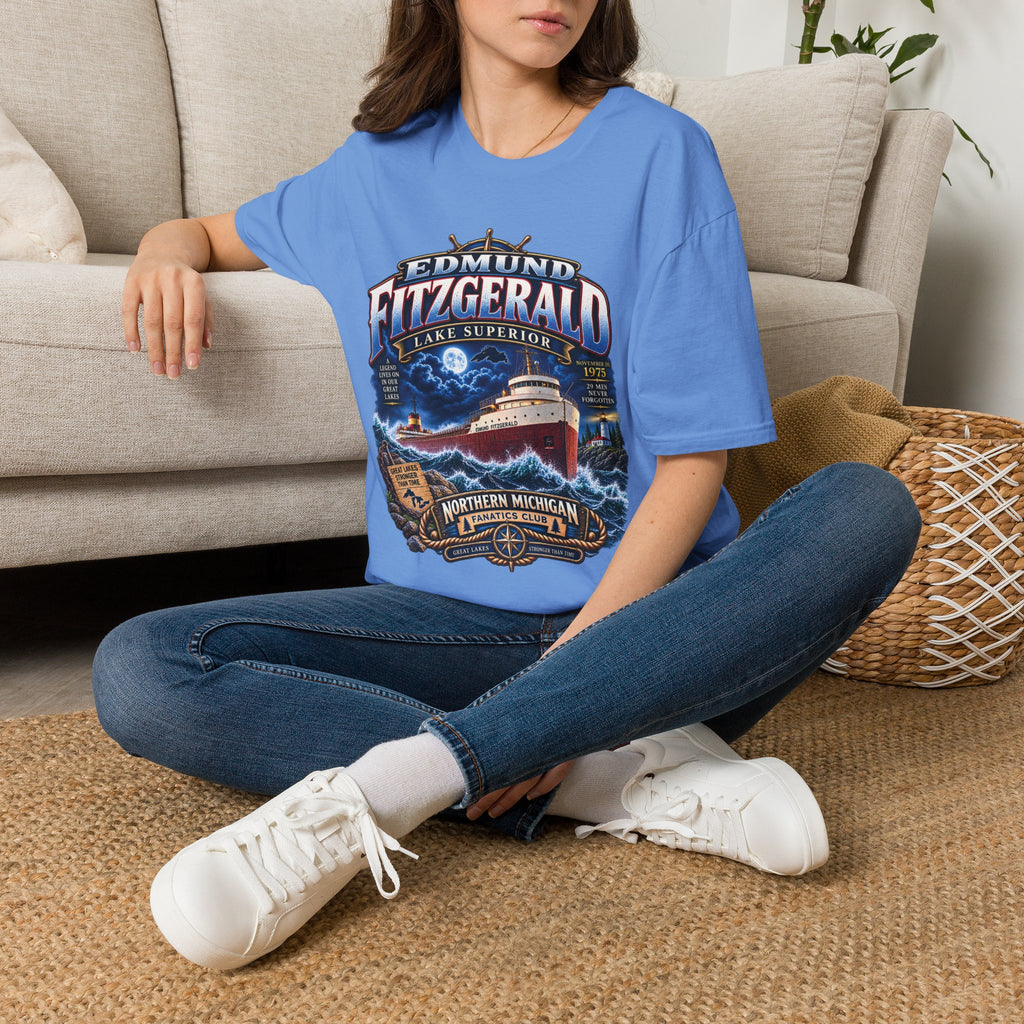 Edmund Fitzgerald Lake Superior T-Shirt — Northern Michigan Shipwreck Tribute
