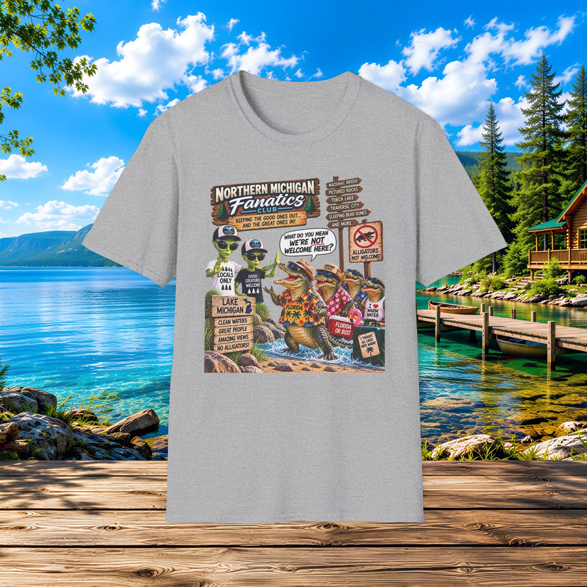 Northern Michigan Aliens & Gators Lake Life T-Shirt