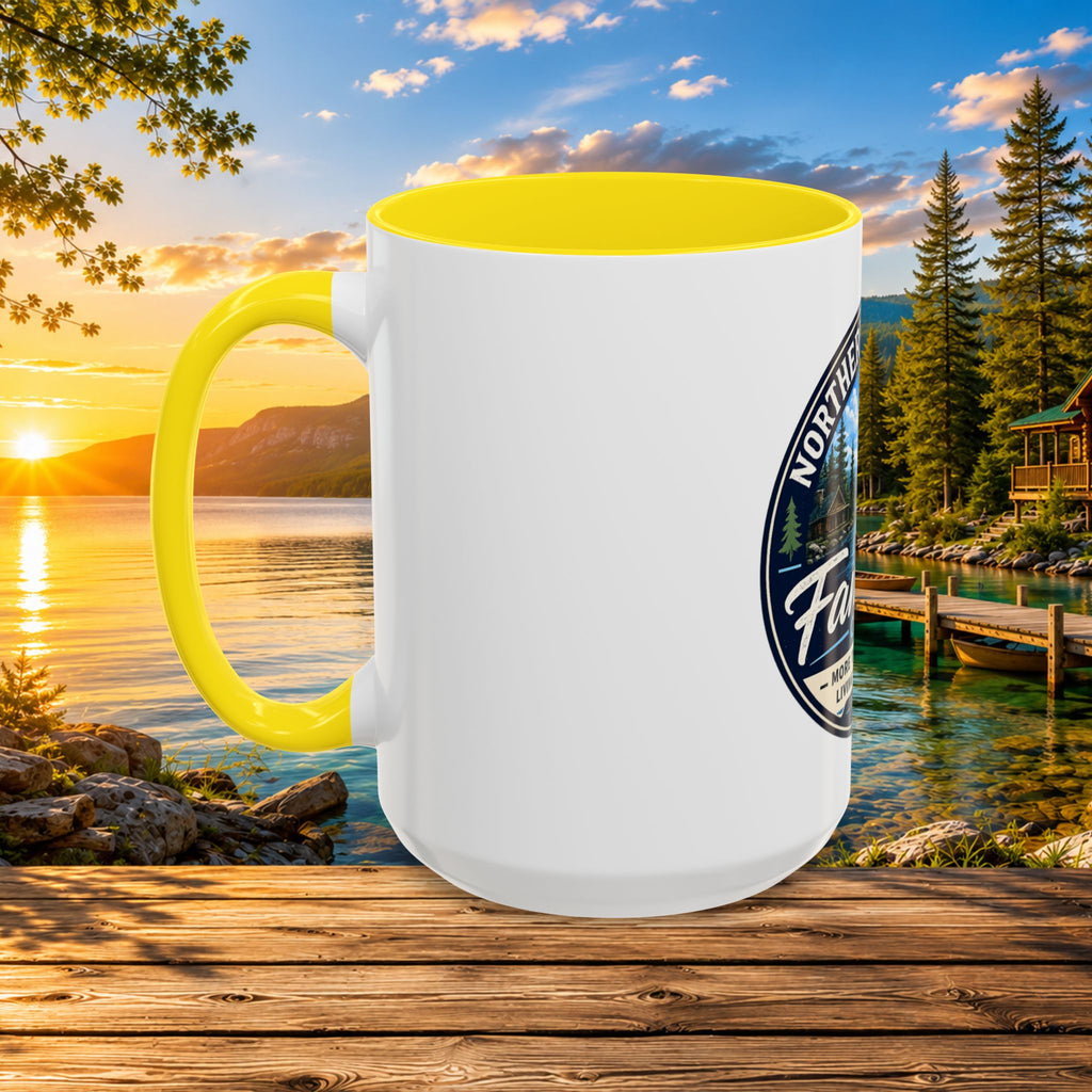 Northern Michigan Fanatics Club Coffee Mug – Scenic Lake Cabin Design (11/15oz)