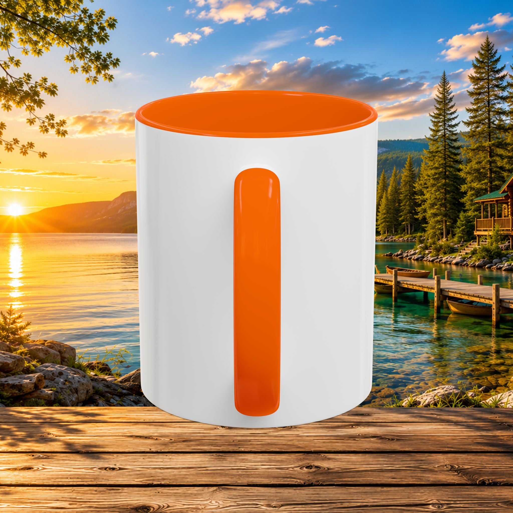 Northern Michigan Fanatics Club Coffee Mug – Scenic Lake Cabin Design (11/15oz)