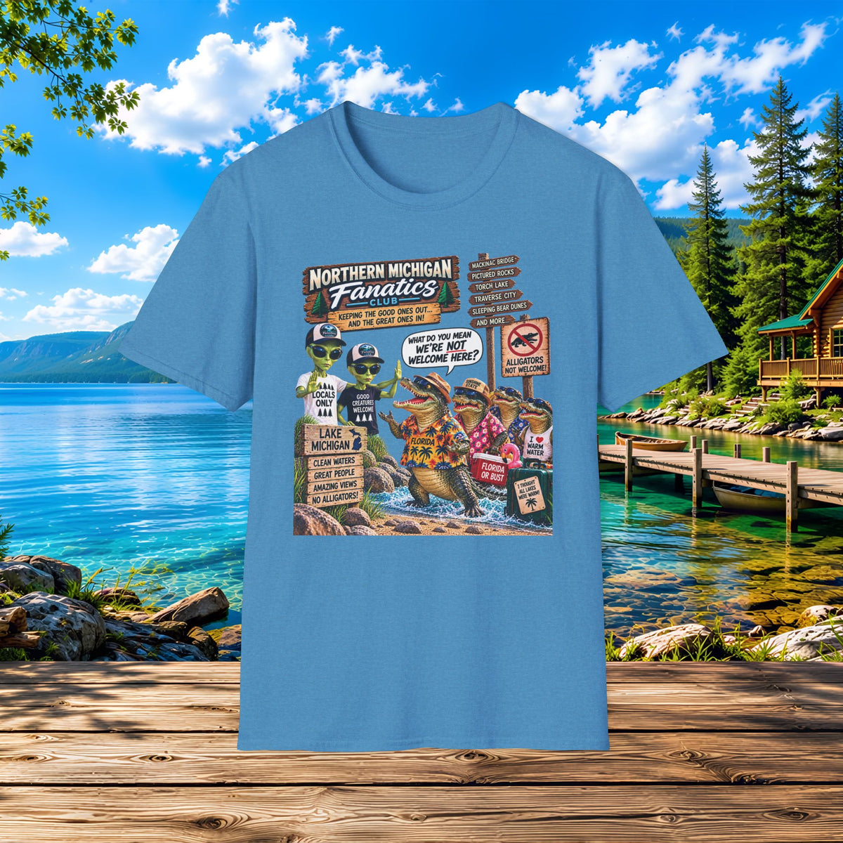 Northern Michigan Aliens & Gators Lake Life T-Shirt