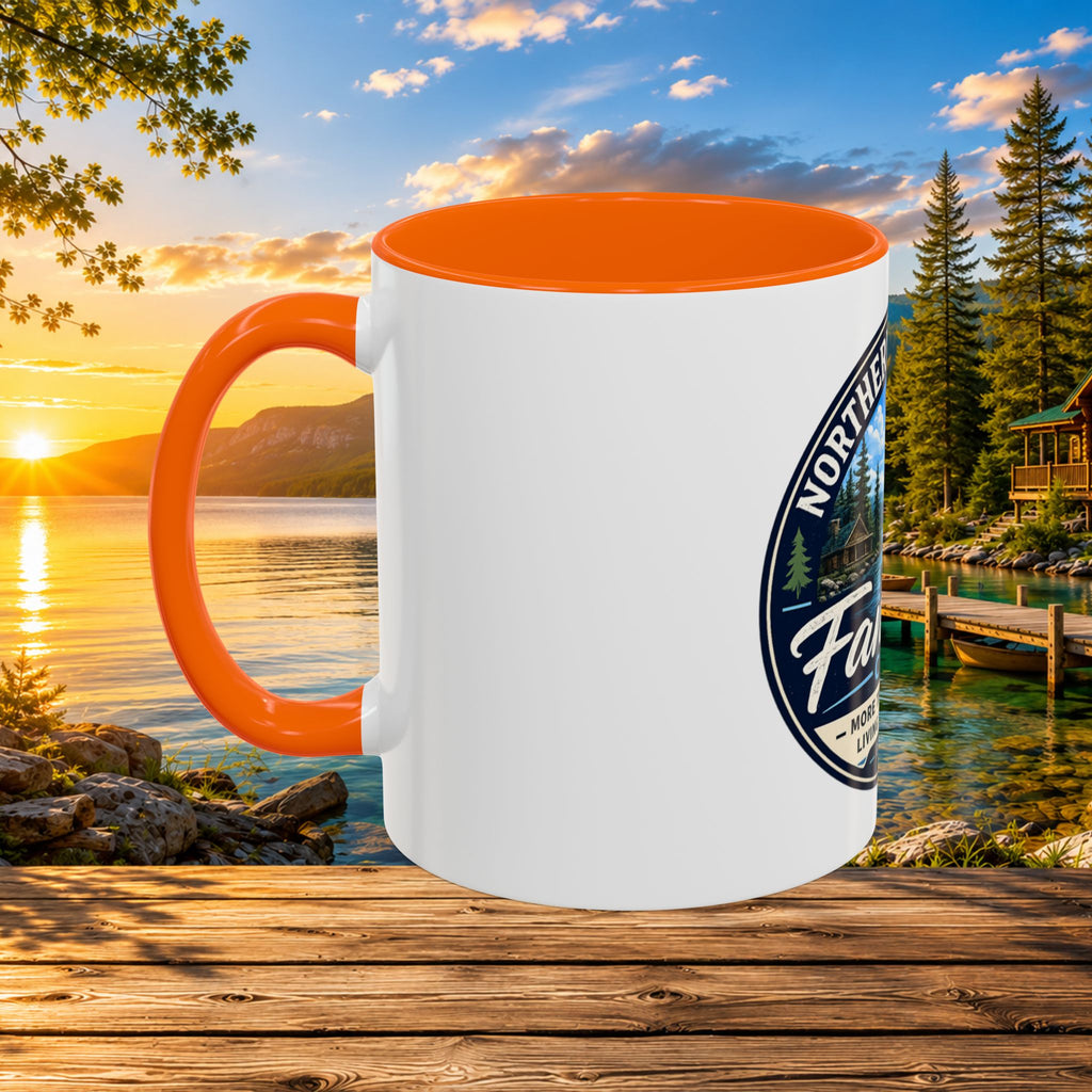 Northern Michigan Fanatics Club Coffee Mug – Scenic Lake Cabin Design (11/15oz)