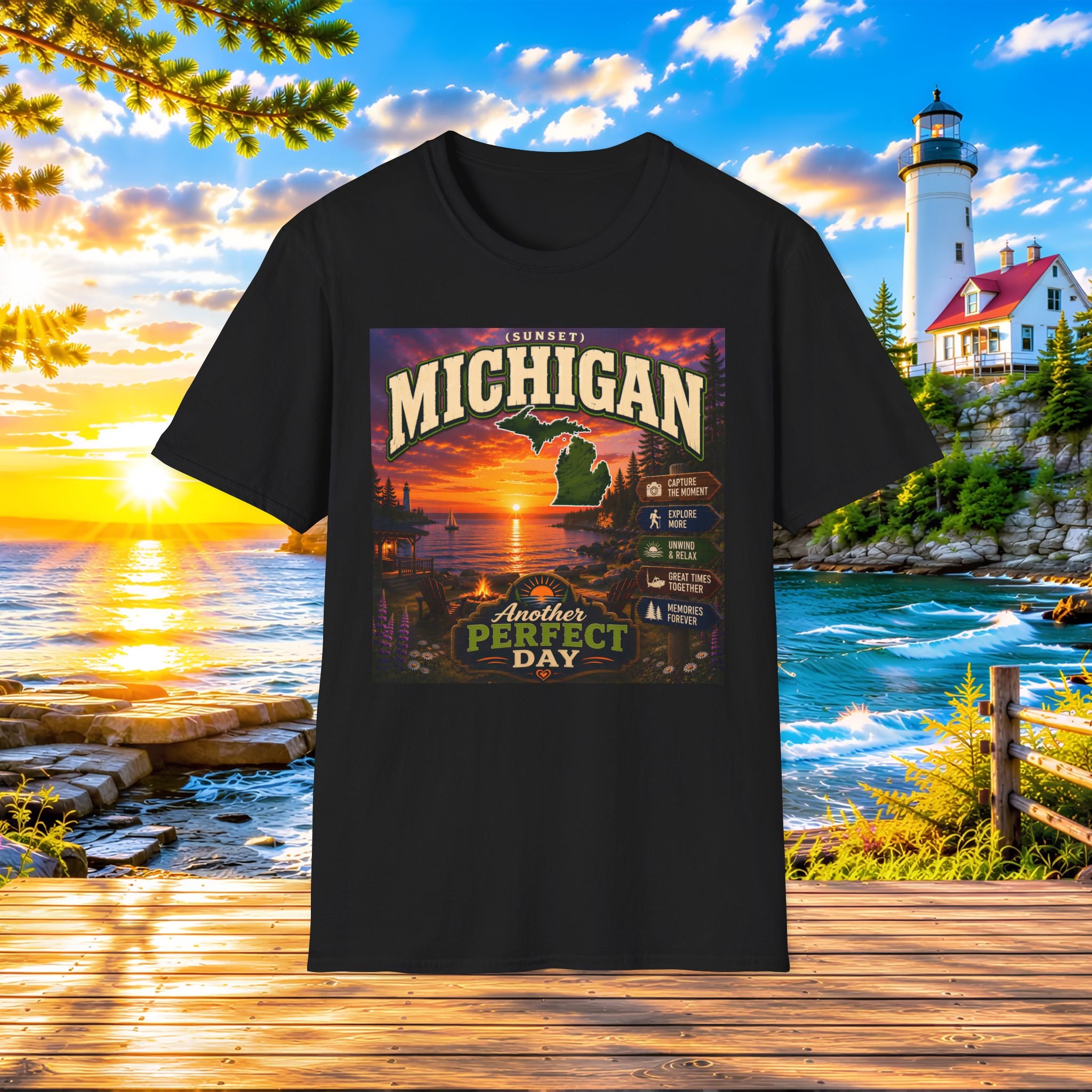 Michigan Sunset T-Shirt - Another Perfect Day