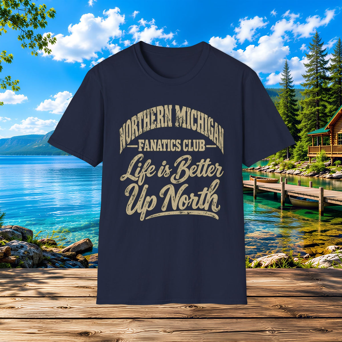 Northern Michigan "Life is Better Up North" T-Shirt