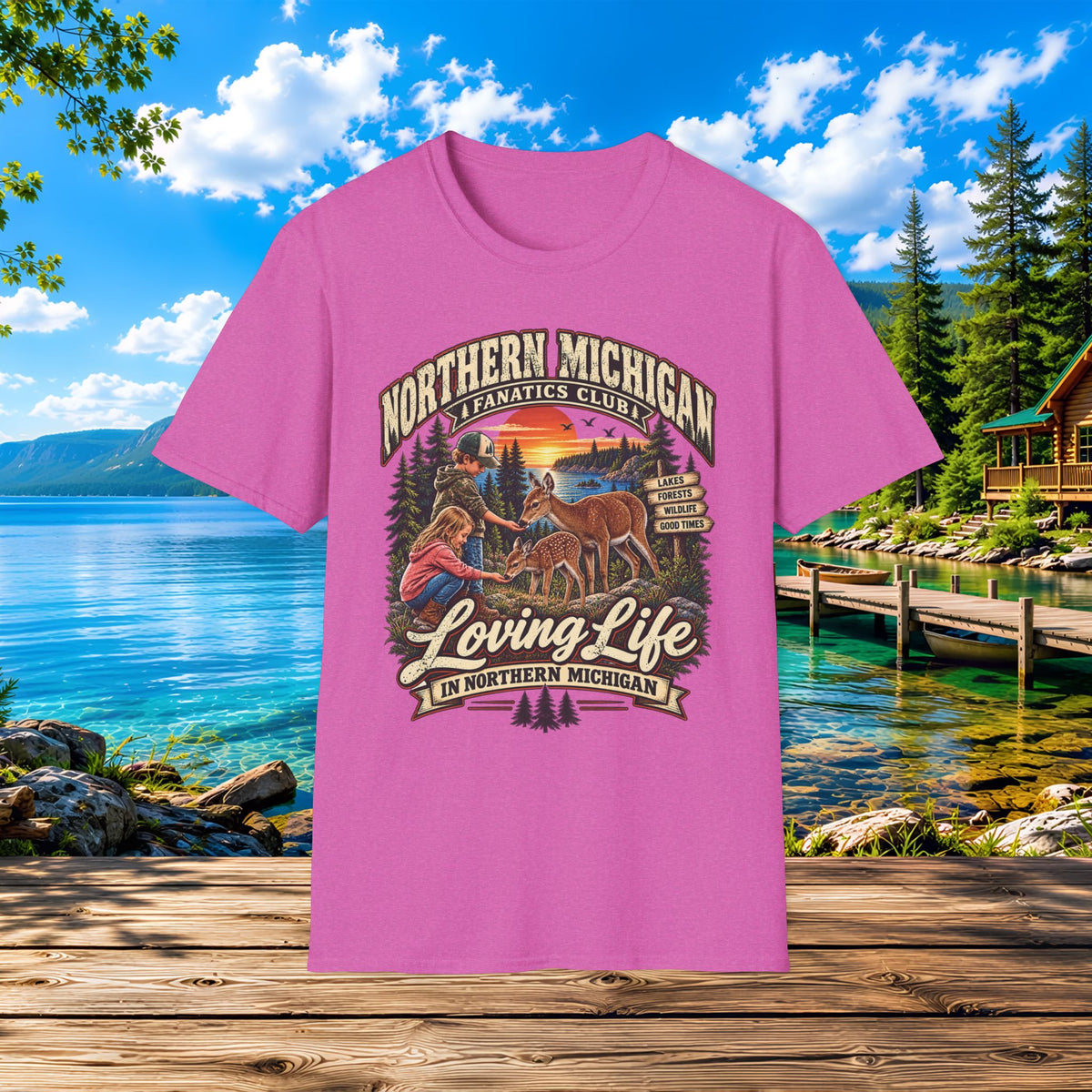 Northern Michigan Kids Loving Life T-Shirt