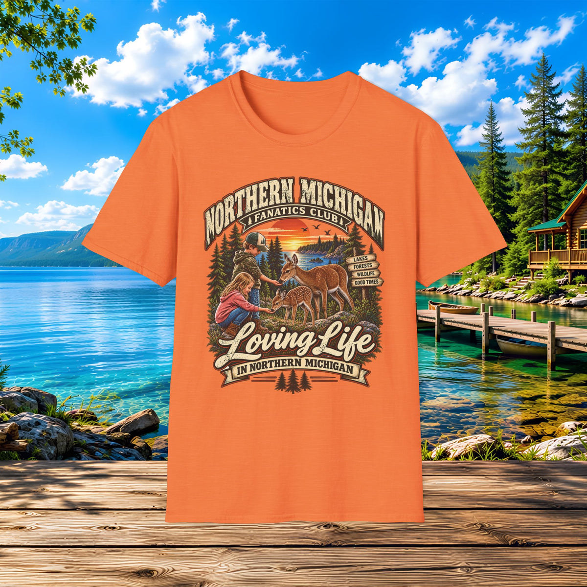 Northern Michigan Kids Loving Life T-Shirt
