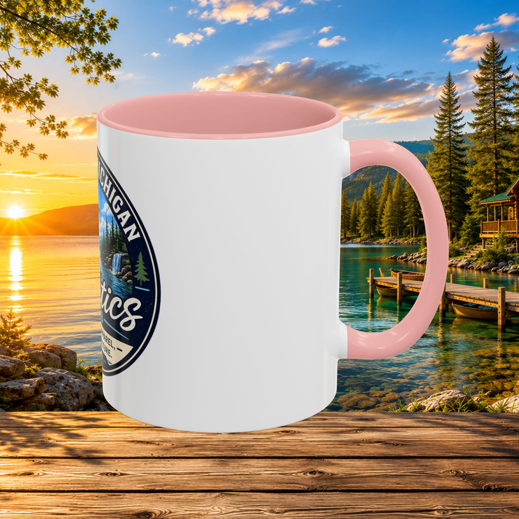 Northern Michigan Fanatics Club Coffee Mug – Scenic Lake Cabin Design (11/15oz)