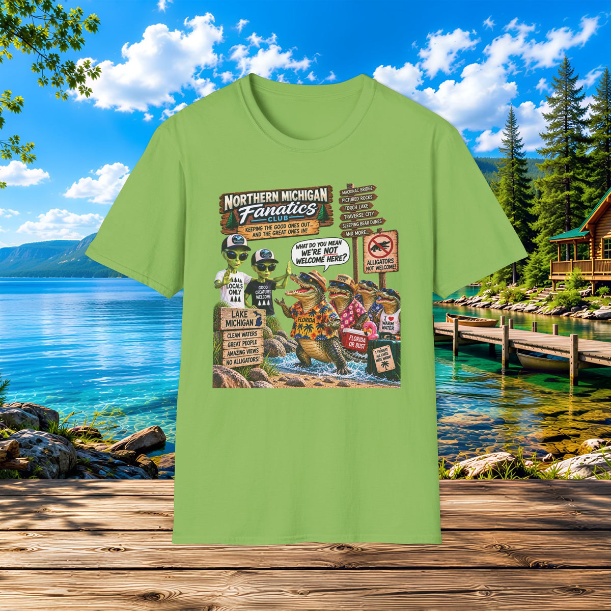 Northern Michigan Aliens & Gators Lake Life T-Shirt