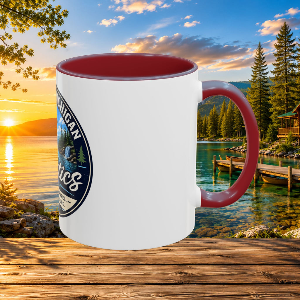 Northern Michigan Fanatics Club Coffee Mug – Scenic Lake Cabin Design (11/15oz)