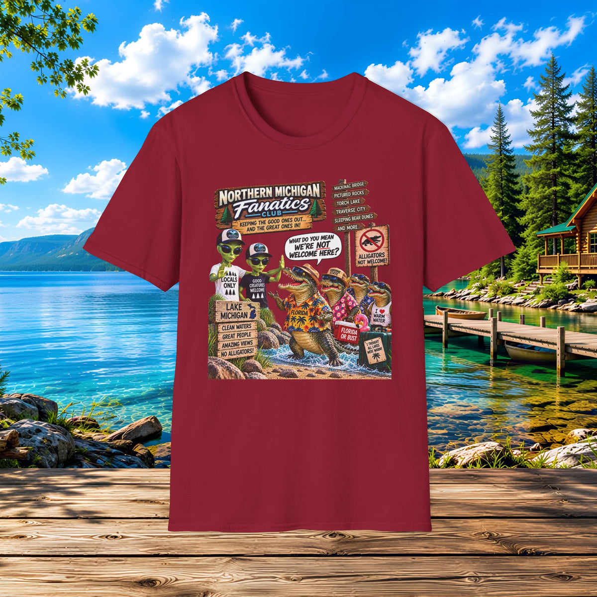 Northern Michigan Aliens & Gators Lake Life T-Shirt