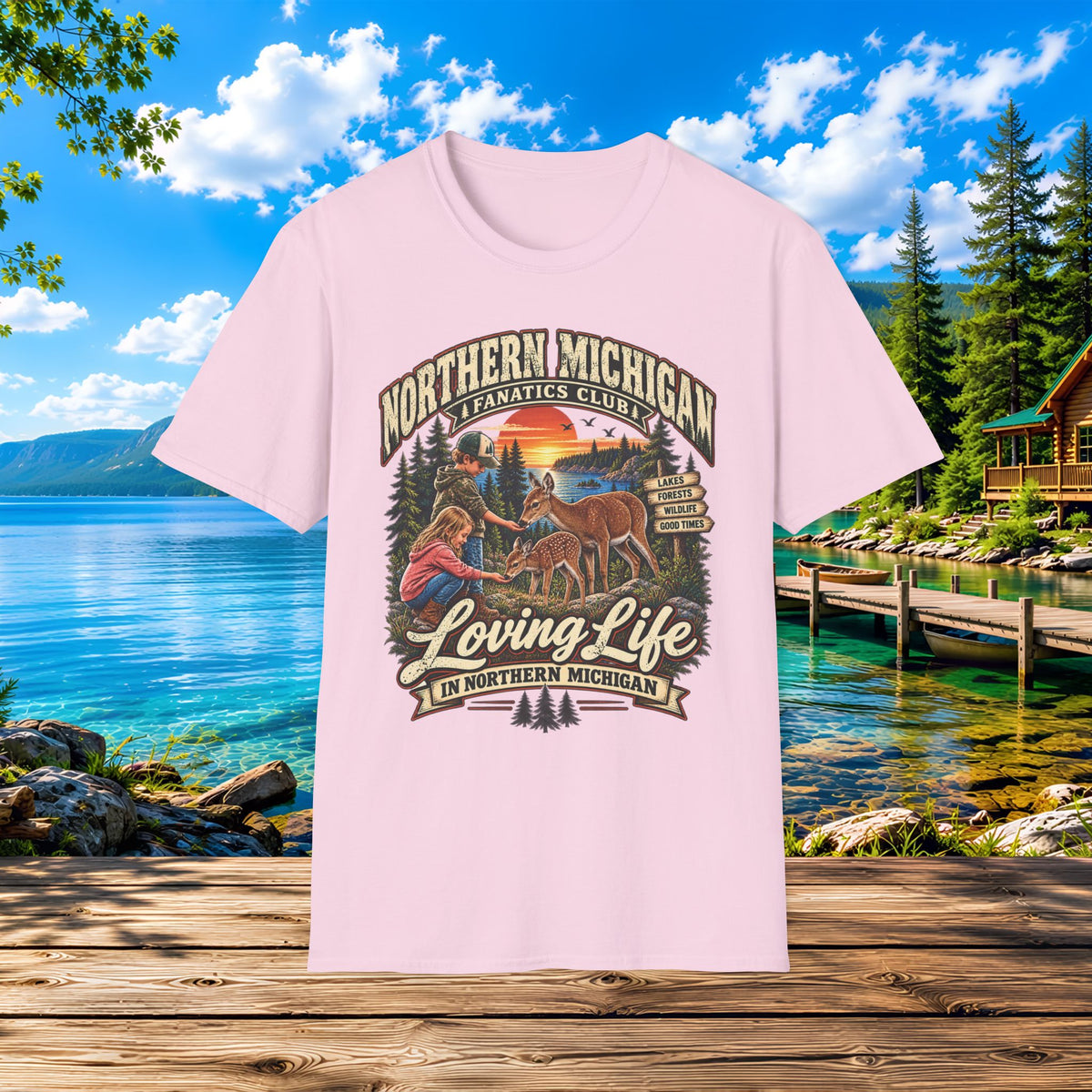 Northern Michigan Kids Loving Life T-Shirt