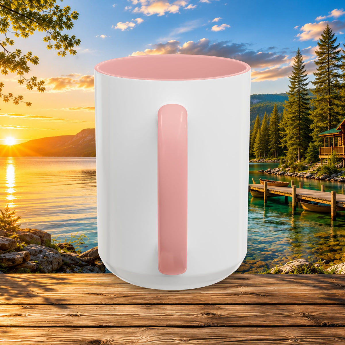 Northern Michigan Fanatics Club Coffee Mug – Scenic Lake Cabin Design (11/15oz)