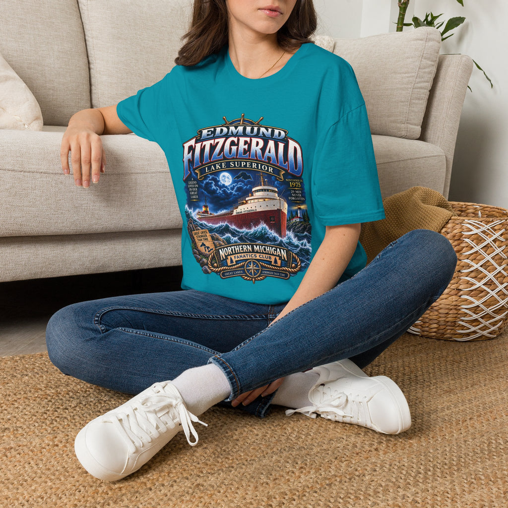 Edmund Fitzgerald Lake Superior T-Shirt — Northern Michigan Shipwreck Tribute
