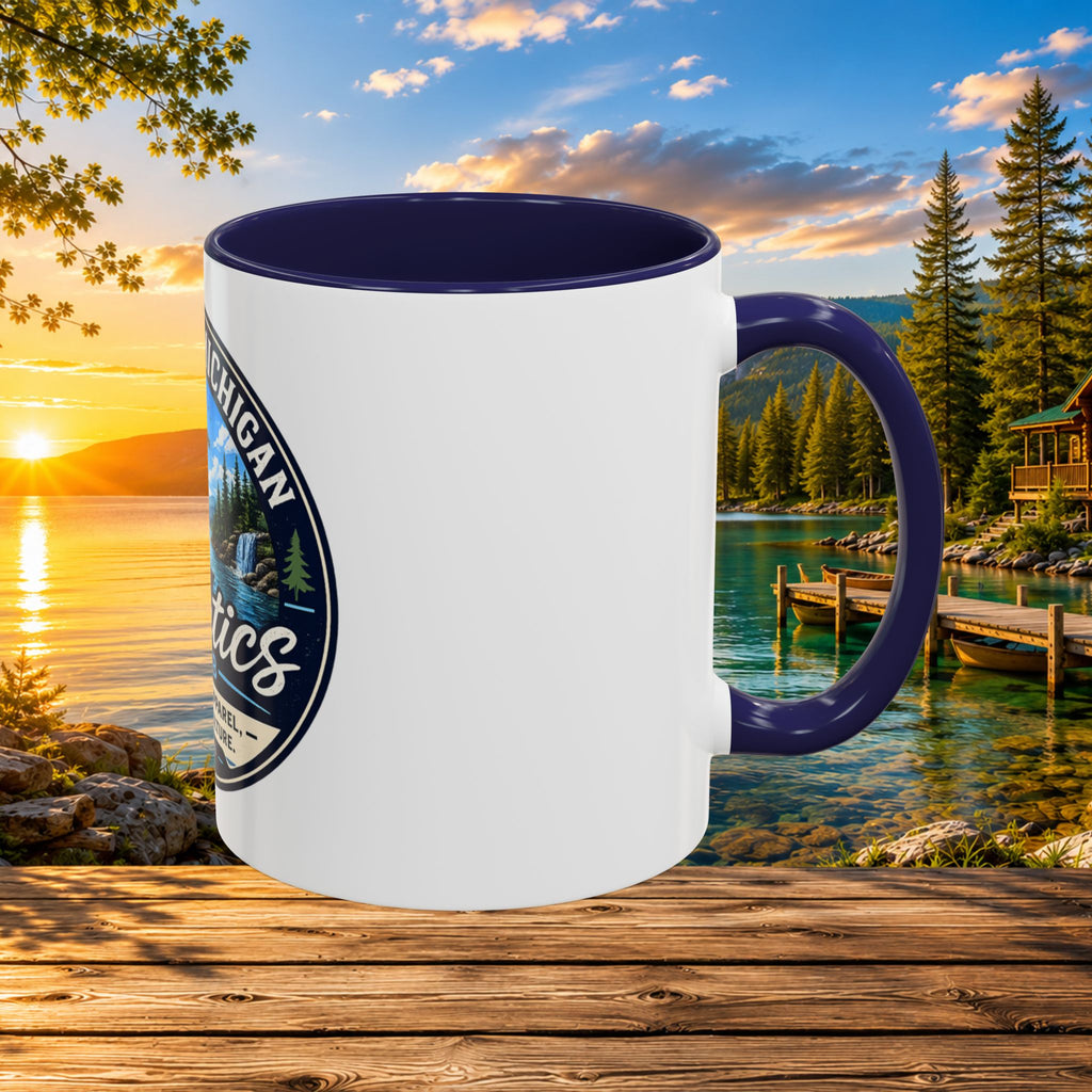 Northern Michigan Fanatics Club Coffee Mug – Scenic Lake Cabin Design (11/15oz)