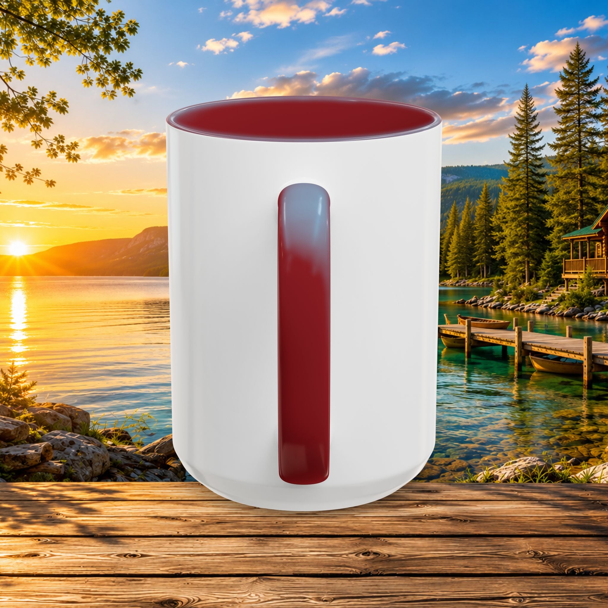 Northern Michigan Fanatics Club Coffee Mug – Scenic Lake Cabin Design (11/15oz)