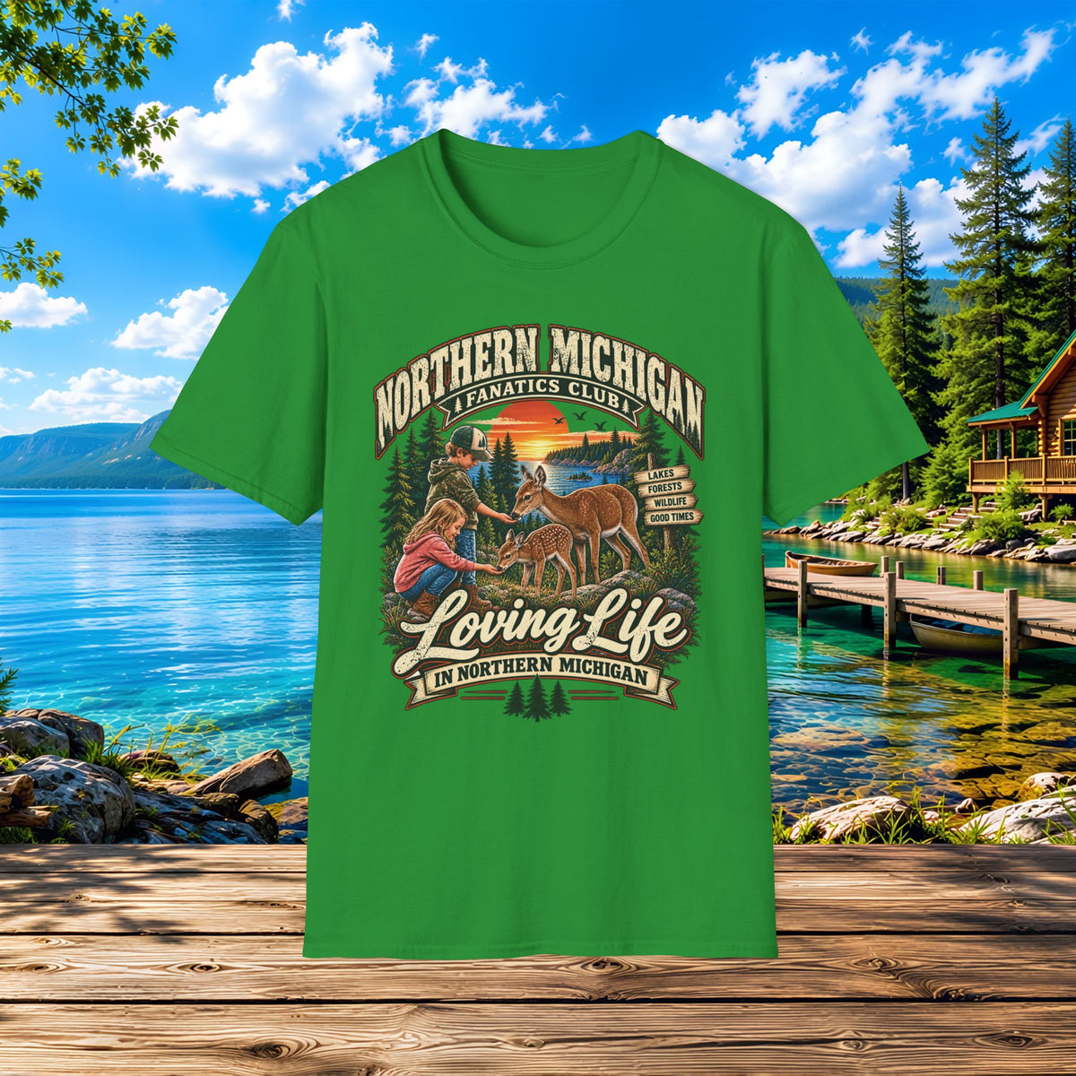 Northern Michigan Kids Loving Life T-Shirt