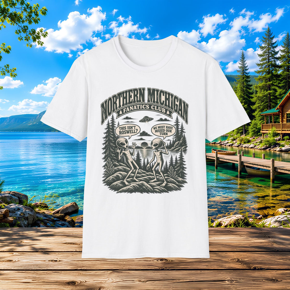 Northern Michigan Alien Invasion T-Shirt —  Aliens, Roswell, and UFO